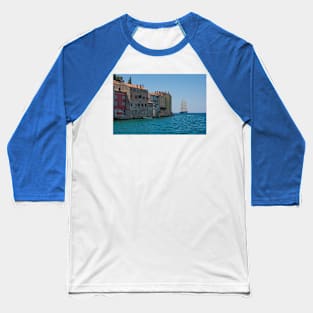 North East Waterfront of Rovinj, Croatia Baseball T-Shirt